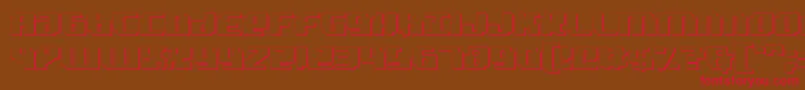Bad Robot 3D Font – Red Fonts on Brown Background