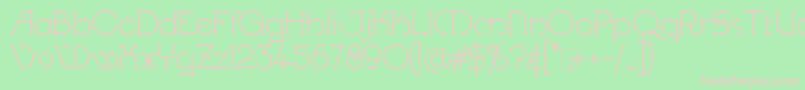 KingthingsKnobson Font – Pink Fonts on Green Background