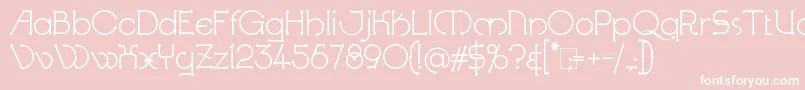 KingthingsKnobson Font – White Fonts on Pink Background