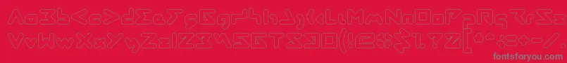 More about AbstrasctikHollow Font AbstrasctikHollow Font – Gray Fonts on Red Background