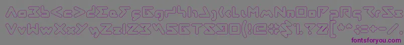 Подробнее о шрифте AbstrasctikHollow Шрифт AbstrasctikHollow – фиолетовые шрифты на сером фоне