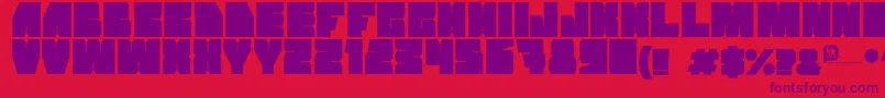 Grandnover Font – Purple Fonts on Red Background