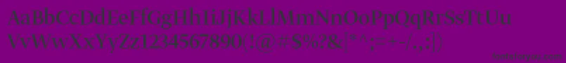 GretadisplayproRegular-Schriftart – Schwarze Schriften auf violettem Hintergrund