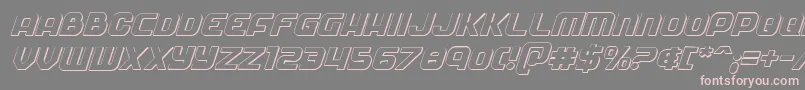 Soldier3Dital Font – Pink Fonts on Gray Background