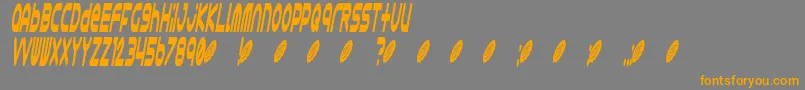 Шрифт Astro 868 – оранжевые шрифты на сером фоне