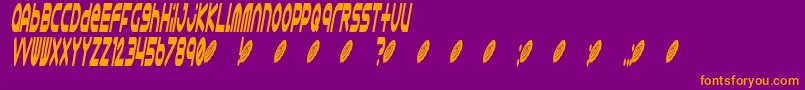 Шрифт Astro 868 – оранжевые шрифты на фиолетовом фоне