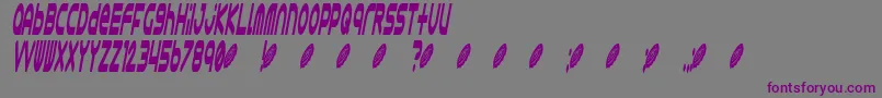 Astro 868 Font – Purple Fonts on Gray Background