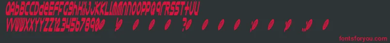 Astro 868 Font – Red Fonts on Black Background