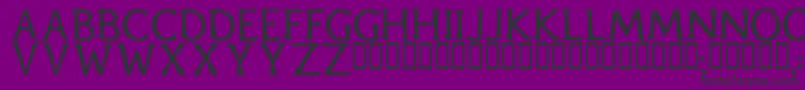 Czcionka Blaircaps – czarne czcionki na fioletowym tle