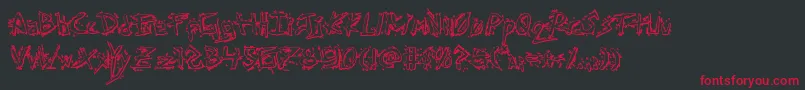 Assassinnation3D Font – Red Fonts on Black Background