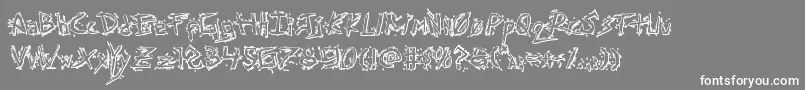 Assassinnation3D Font – White Fonts on Gray Background