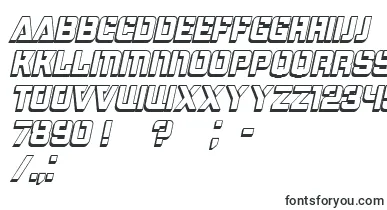 Bombardment3DItalic font – 3D Fonts