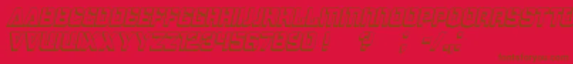 En savoir plus sur la police Bombardment3DItalic Police Bombardment3DItalic – polices brunes sur fond rouge