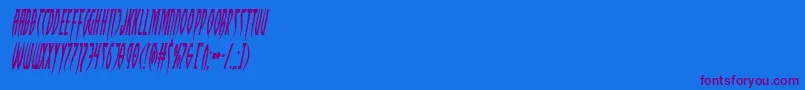 fuente Inhumanitycondital – Fuentes Moradas Sobre Fondo Azul