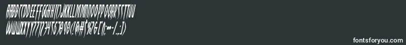 Inhumanitycondital Font – White Fonts on Black Background