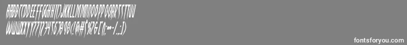 Inhumanitycondital Font – White Fonts on Gray Background