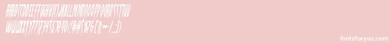 Inhumanitycondital Font – White Fonts on Pink Background