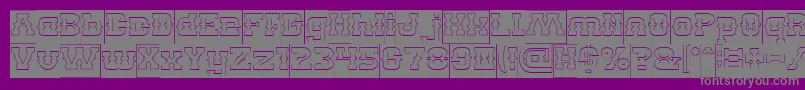 More about BillyTheKidHollowInverse Font BillyTheKidHollowInverse Font – Gray Fonts on Purple Background