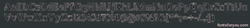 VibratoHollow Font – Pink Fonts on Black Background