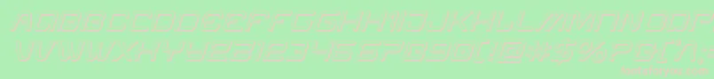 Miraclemercury3Dital Font – Pink Fonts on Green Background