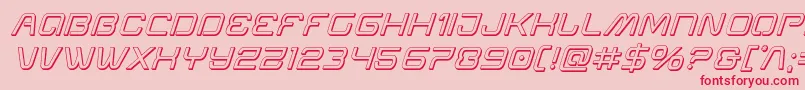 Miraclemercury3Dital Font – Red Fonts on Pink Background