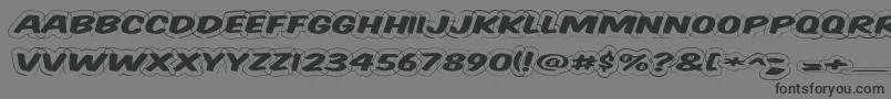 Vtcsupermarketsaledisplaywired-Schriftart – Schwarze Schriften auf grauem Hintergrund