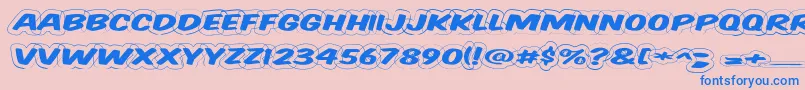 Vtcsupermarketsaledisplaywired Font – Blue Fonts on Pink Background