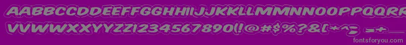 Weitere Informationen zur Vtcsupermarketsaledisplaywired-Schriftart Vtcsupermarketsaledisplaywired-Schriftart – Graue Schriften auf violettem Hintergrund