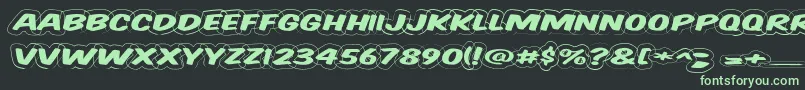 Vtcsupermarketsaledisplaywired Font – Green Fonts on Black Background