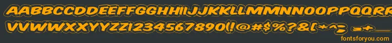 Vtcsupermarketsaledisplaywired Font – Orange Fonts on Black Background