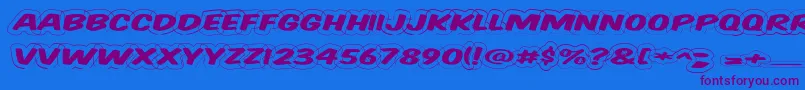 More about Vtcsupermarketsaledisplaywired Font Vtcsupermarketsaledisplaywired Font – Purple Fonts on Blue Background