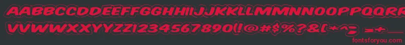 Vtcsupermarketsaledisplaywired Font – Red Fonts on Black Background