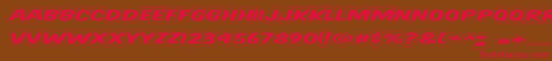 Vtcsupermarketsaledisplaywired Font – Red Fonts on Brown Background