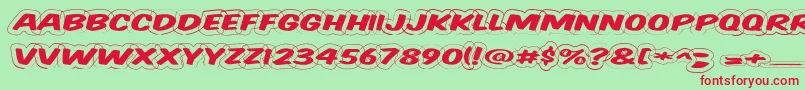 Vtcsupermarketsaledisplaywired Font – Red Fonts on Green Background