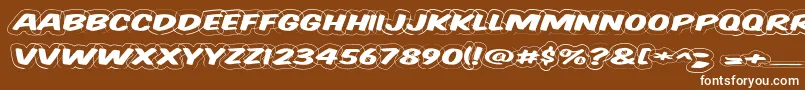 Vtcsupermarketsaledisplaywired Font – White Fonts on Brown Background