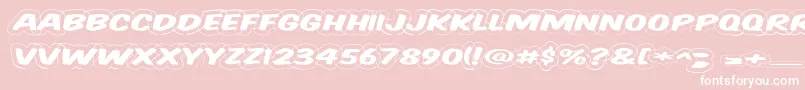 Vtcsupermarketsaledisplaywired Font – White Fonts on Pink Background