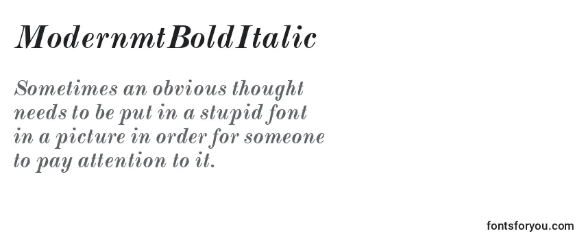 ModernmtBoldItalic Font