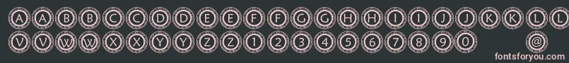More about PfScirc Font PfScirc Font – Pink Fonts on Black Background