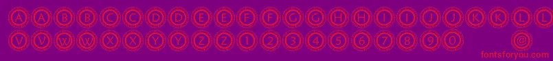 More about PfScirc Font PfScirc Font – Red Fonts on Purple Background
