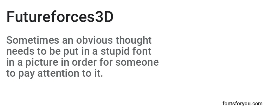 Futureforces3D Font