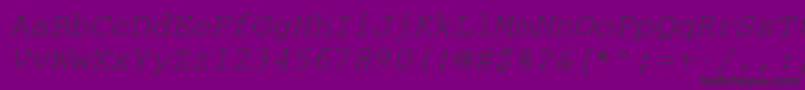 Cc50032m Font – Black Fonts on Purple Background