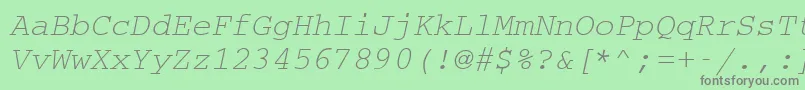 Cc50032m Font – Gray Fonts on Green Background