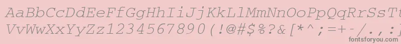 Cc50032m Font – Gray Fonts on Pink Background