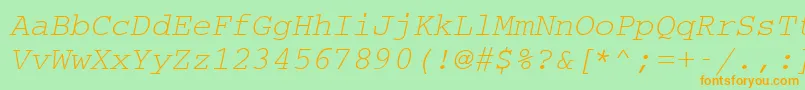 Cc50032m Font – Orange Fonts on Green Background