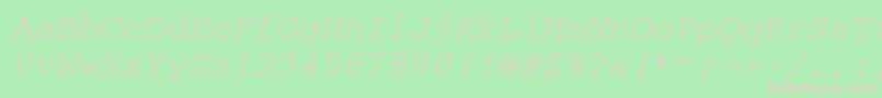 Cc50032m Font – Pink Fonts on Green Background