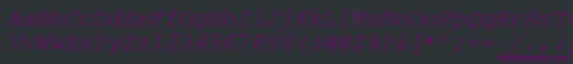 Cc50032m Font – Purple Fonts on Black Background