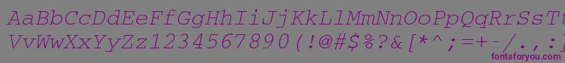 Cc50032m Font – Purple Fonts on Gray Background