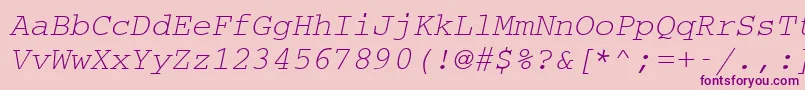 Cc50032m Font – Purple Fonts on Pink Background