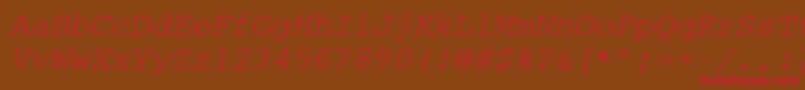 Cc50032m Font – Red Fonts on Brown Background