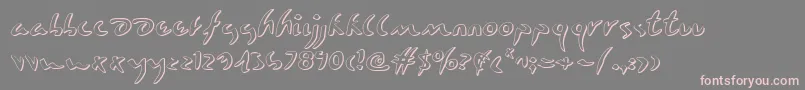Eagleclaw3D Font – Pink Fonts on Gray Background